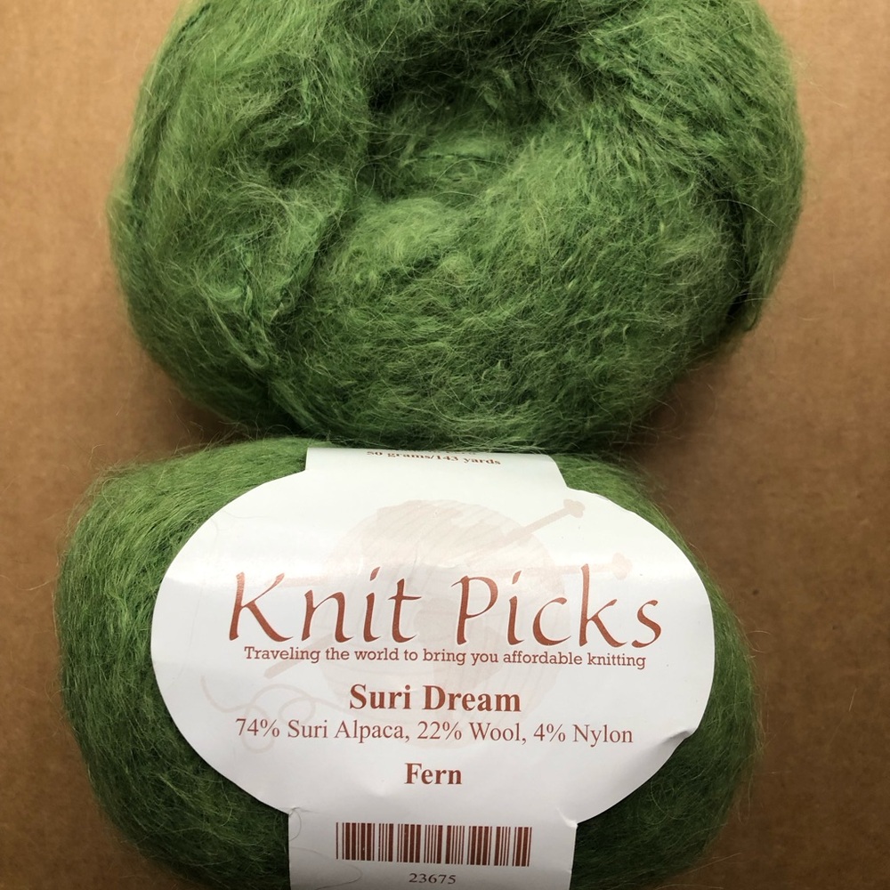 Knit Picks Suri Dream Yarn - Fern Green